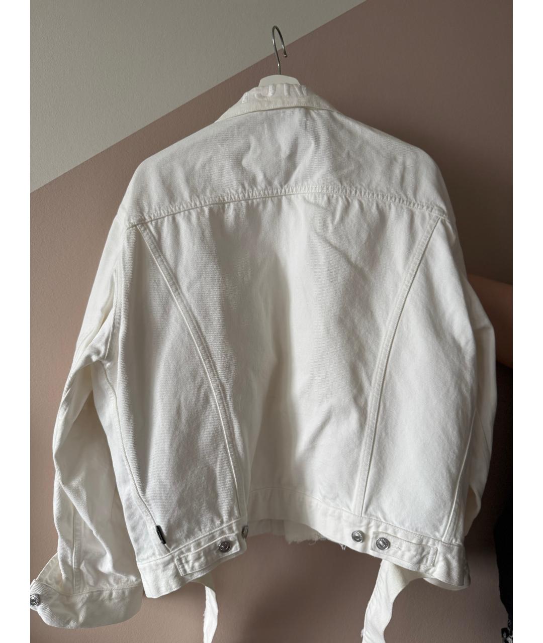 BALENCIAGA Белая хлопковая куртка, фото 2