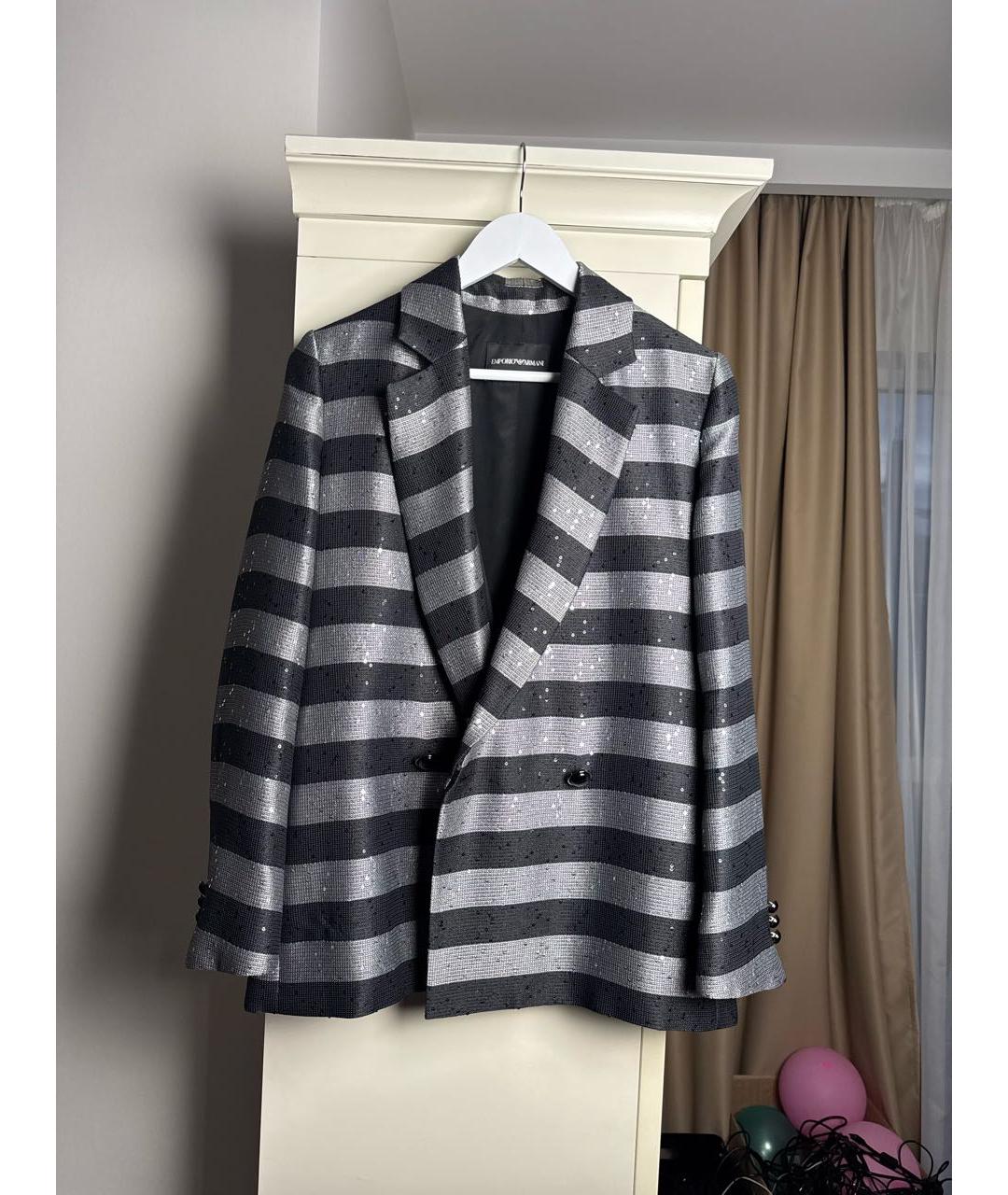 EMPORIO ARMANI Черный полиэстеровый костюм с брюками, фото 5