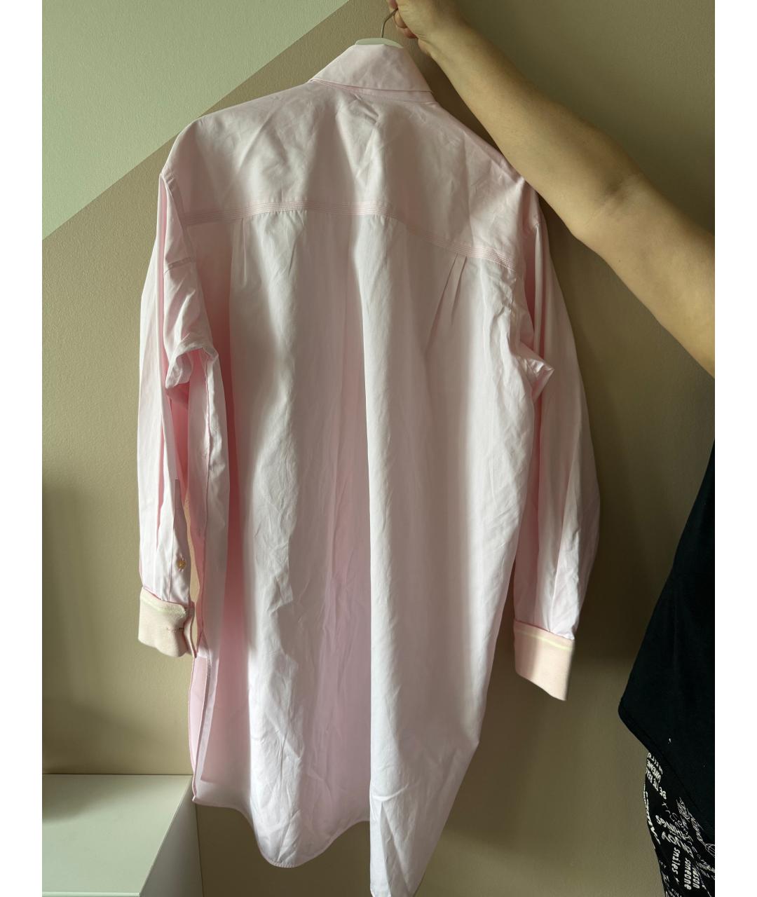 LOEWE Розовое хлопковое повседневное платье, фото 2