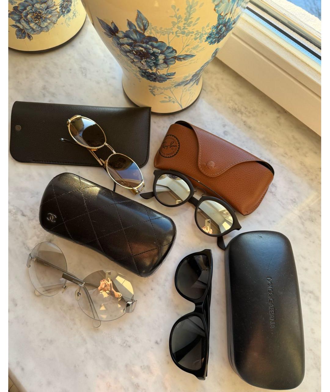 DOLCE&GABBANA Черные пластиковые солнцезащитные очки, фото 7