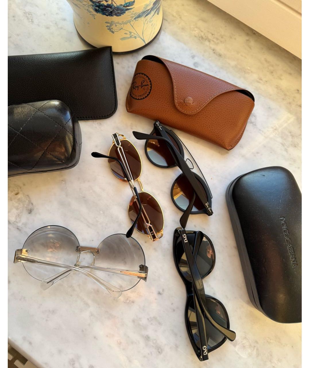 DOLCE&GABBANA Черные пластиковые солнцезащитные очки, фото 6