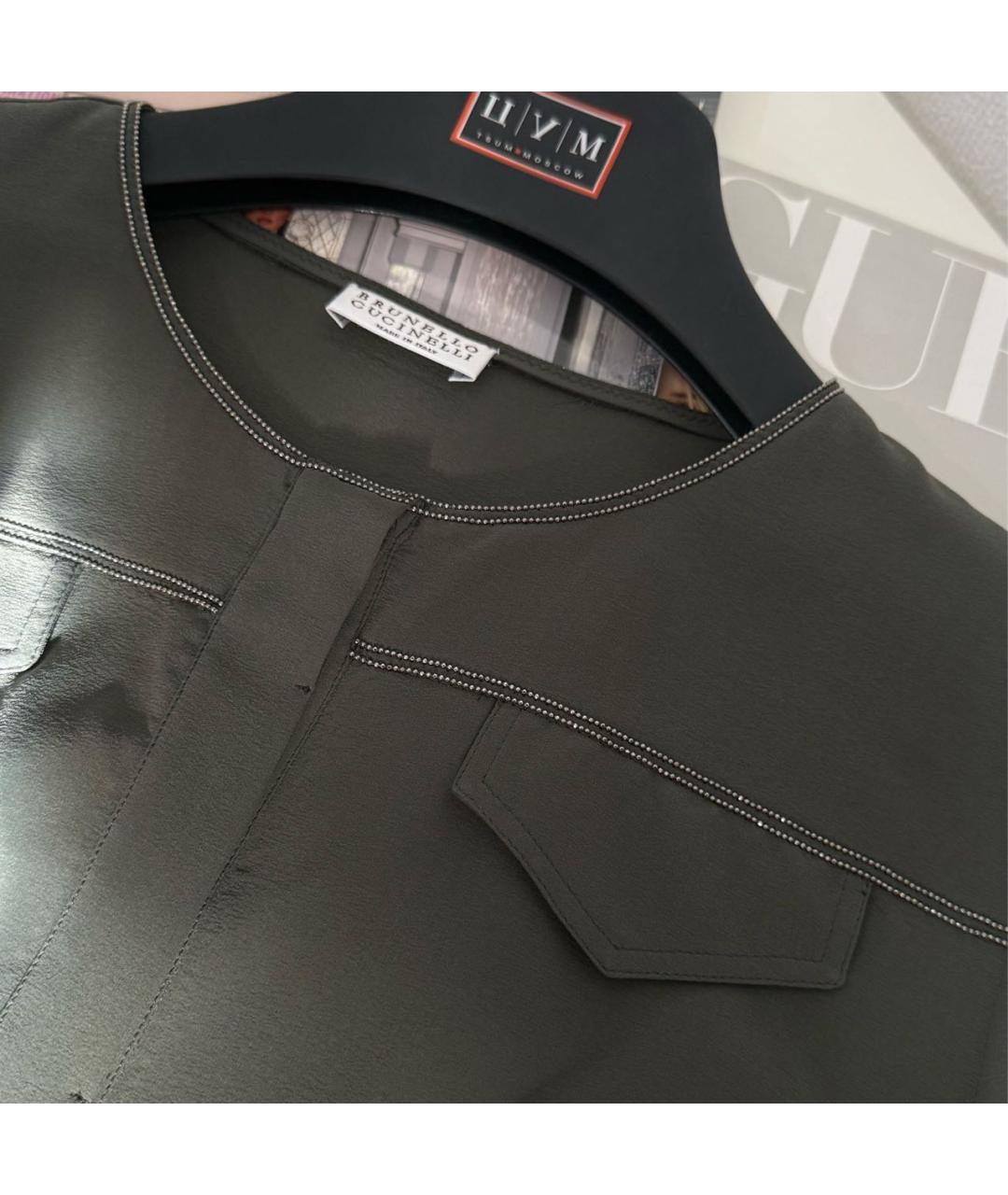 BRUNELLO CUCINELLI Шелковая блузы, фото 5