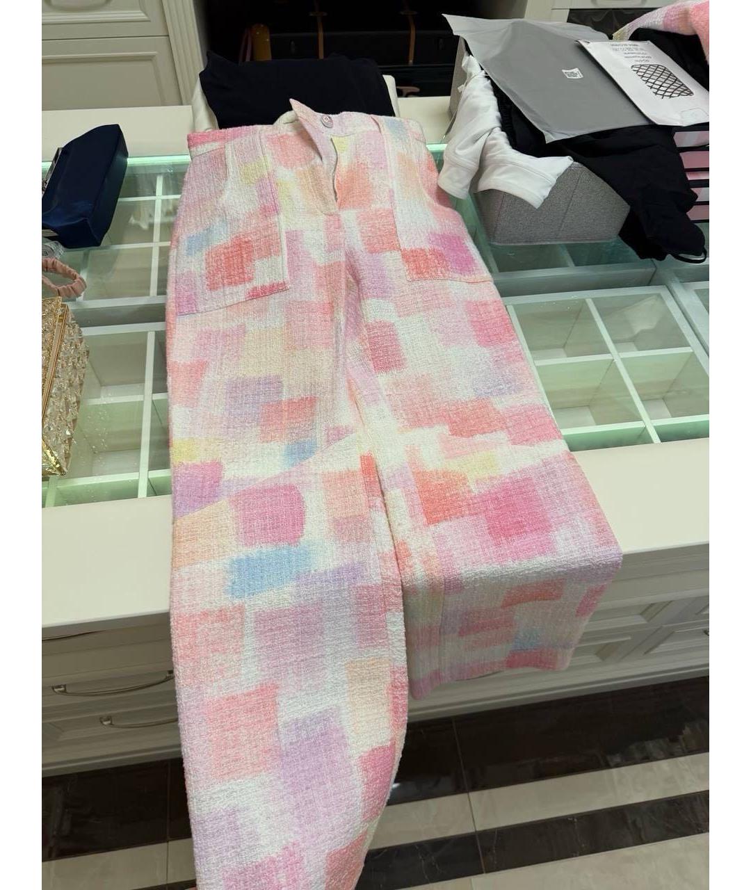 CHANEL Мульти хлопковый костюм с брюками, фото 2