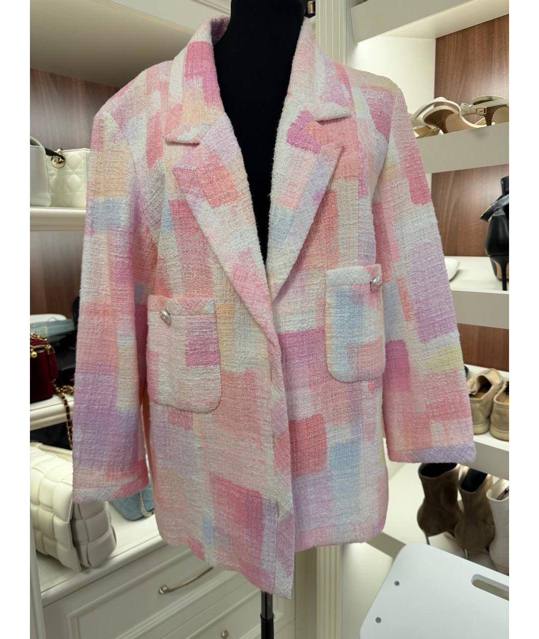 CHANEL Мульти хлопковый костюм с брюками, фото 8