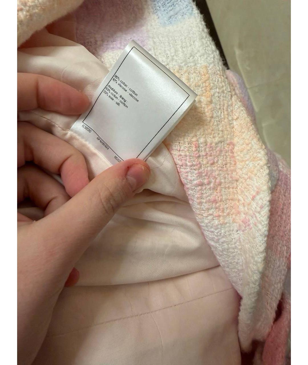 CHANEL Мульти хлопковый костюм с брюками, фото 4