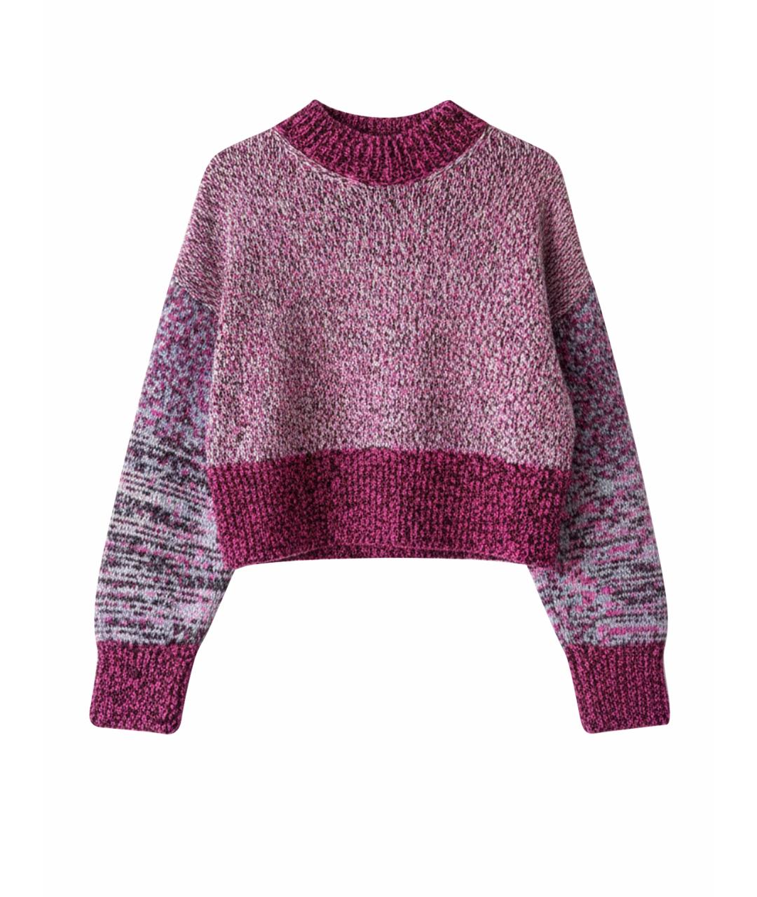 LOEWE Розовый шерстяной джемпер / свитер, фото 1