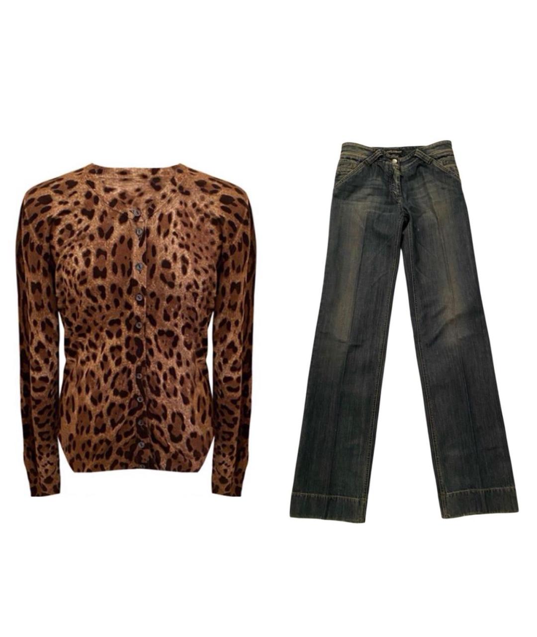 DOLCE&GABBANA Коричневый костюм с брюками, фото 8