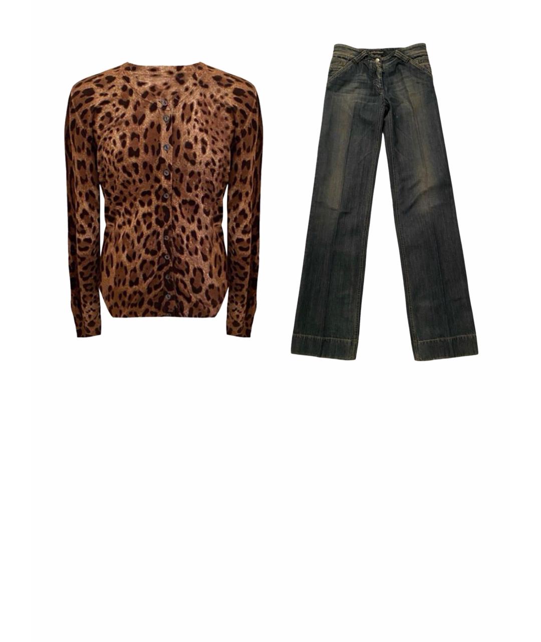 DOLCE&GABBANA Коричневый костюм с брюками, фото 1