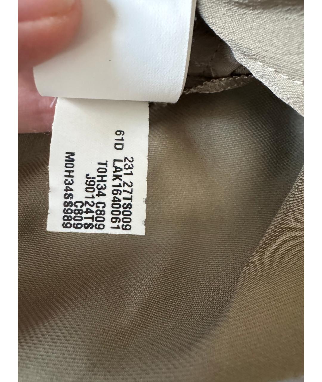 BRUNELLO CUCINELLI Хаки ацетатная юбка миди, фото 8