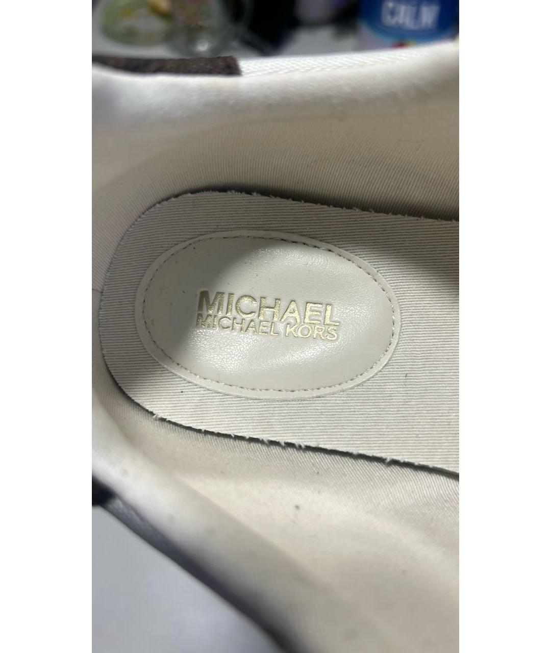 MICHAEL KORS Бежевые кроссовки, фото 5