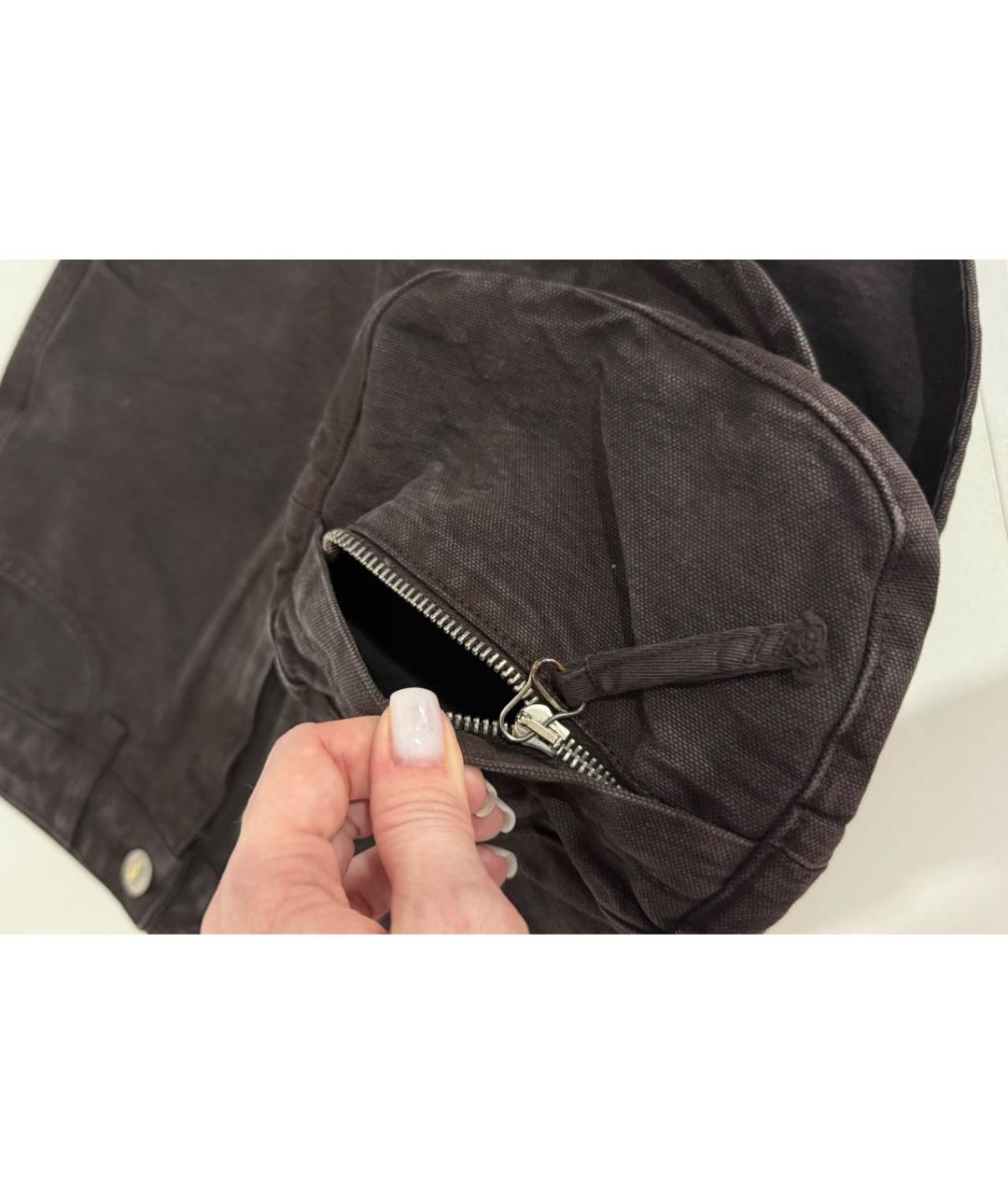 THE ATTICO Коричневая хлопковая юбка мини, фото 7