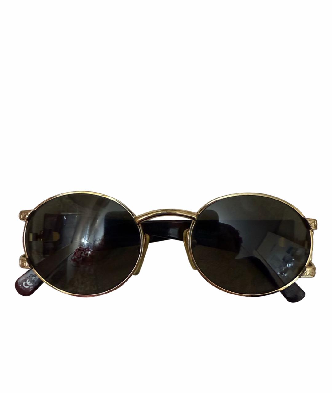 VERSACE Коричневые пластиковые солнцезащитные очки, фото 1