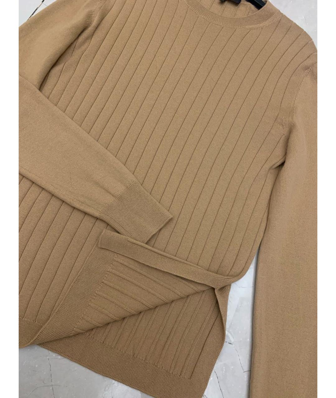 LORO PIANA Бежевый кашемировый джемпер / свитер, фото 2