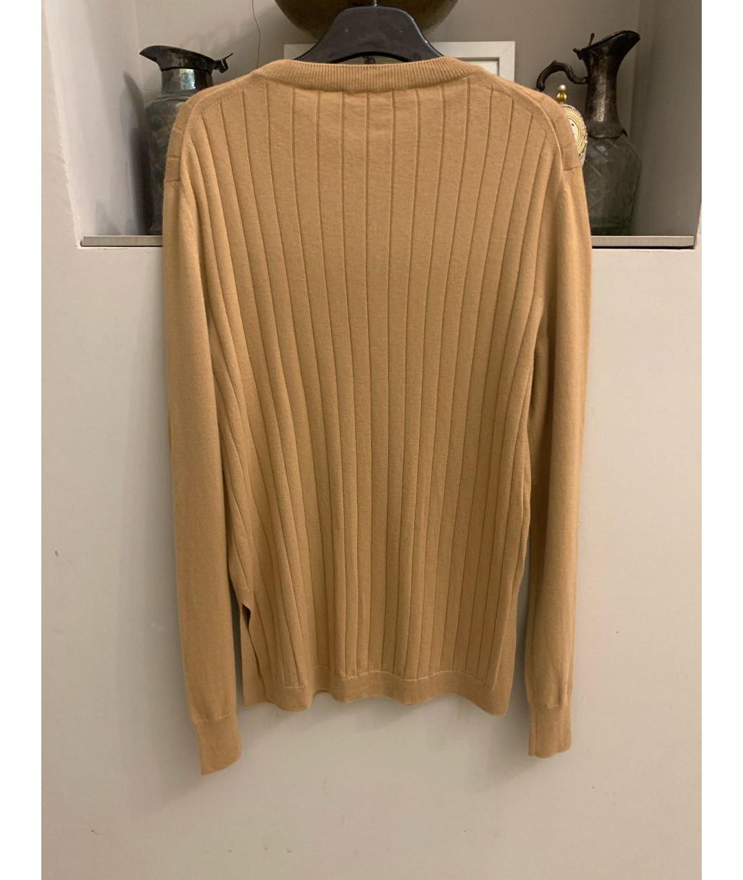 LORO PIANA Бежевый кашемировый джемпер / свитер, фото 3