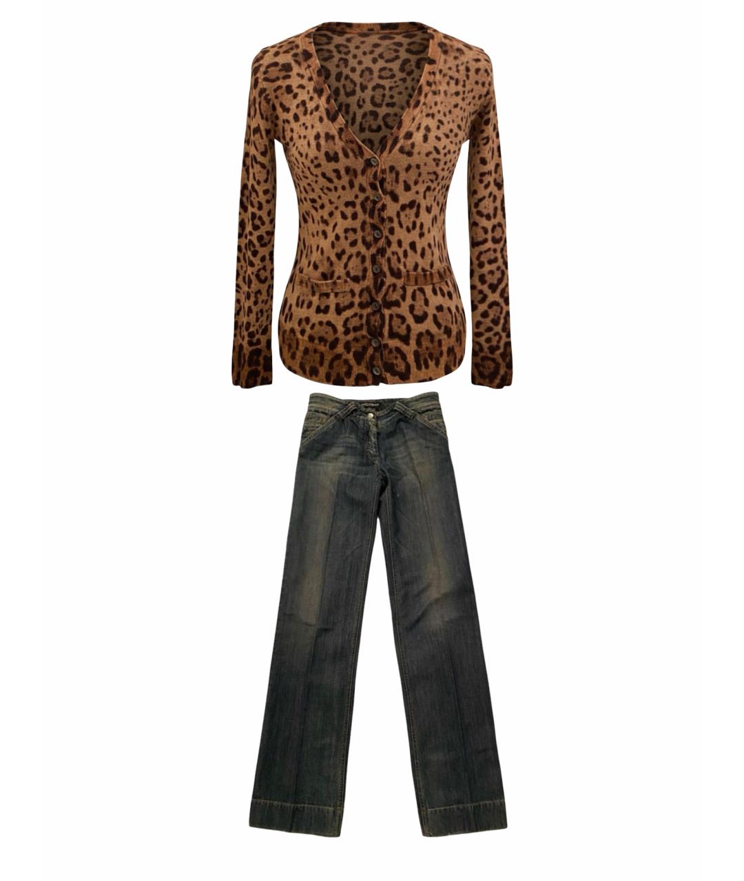 DOLCE&GABBANA Коричневый костюм с брюками, фото 1