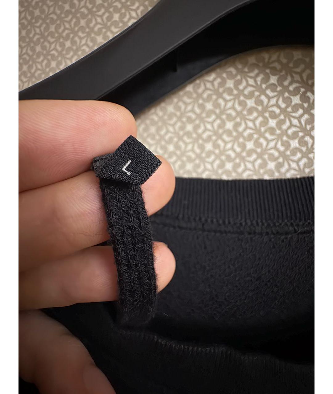 11 BY BORIS BIDJAN SABERI Антрацитовая хлопковая футболка, фото 3