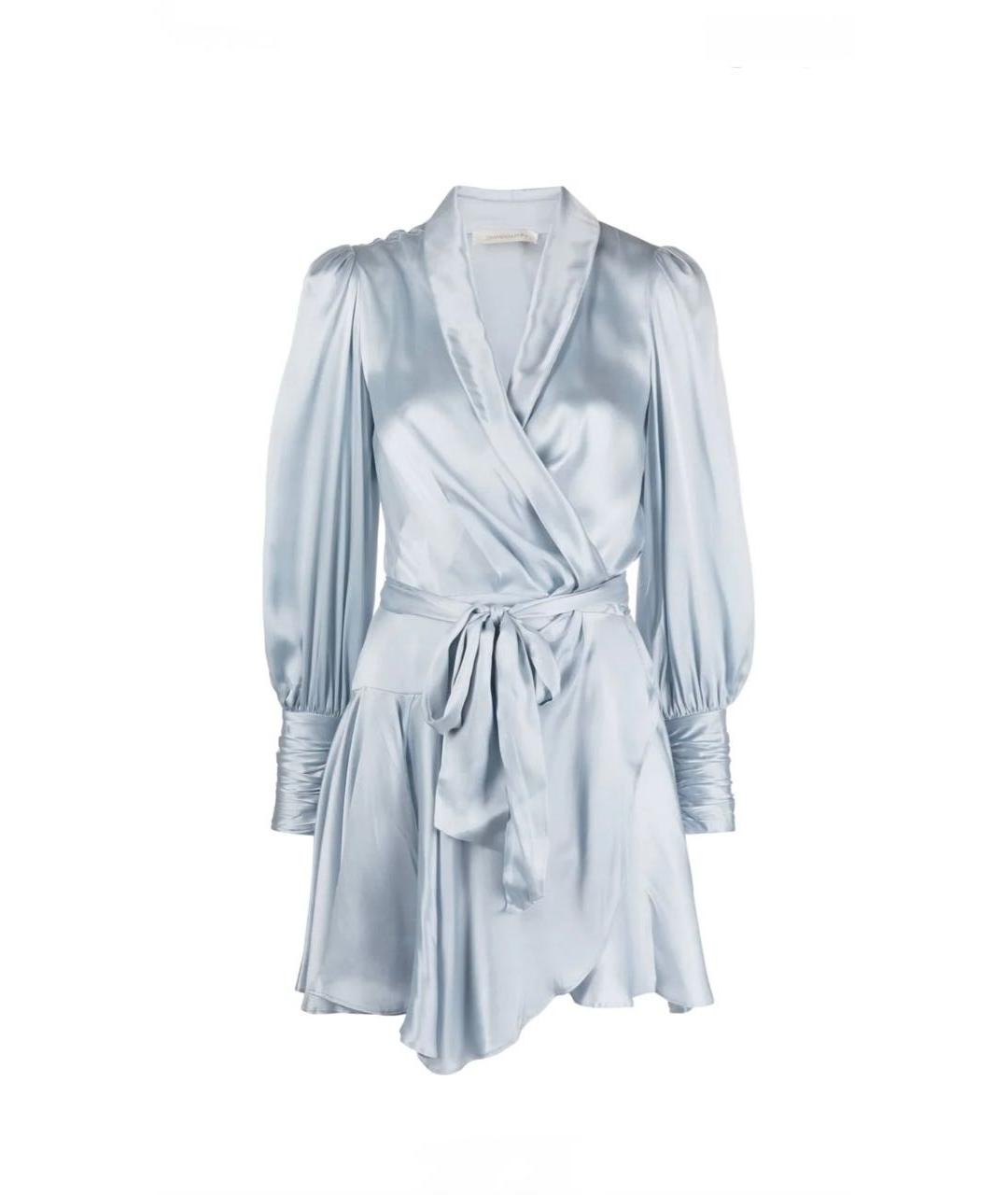 ZIMMERMANN Голубое шелковое платье, фото 8
