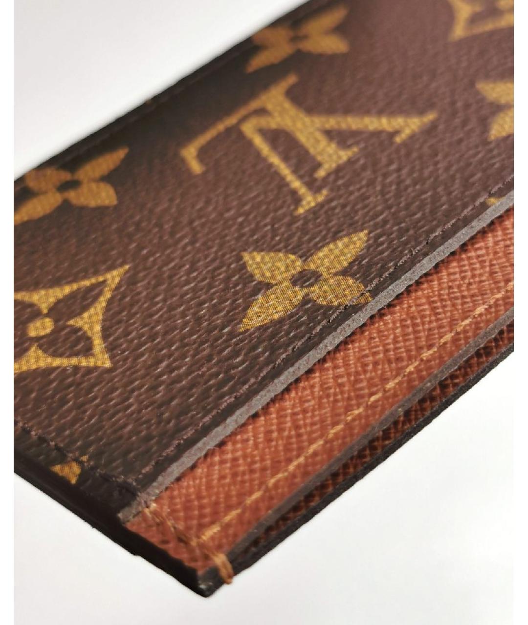 LOUIS VUITTON Коричневый кардхолдер, фото 4
