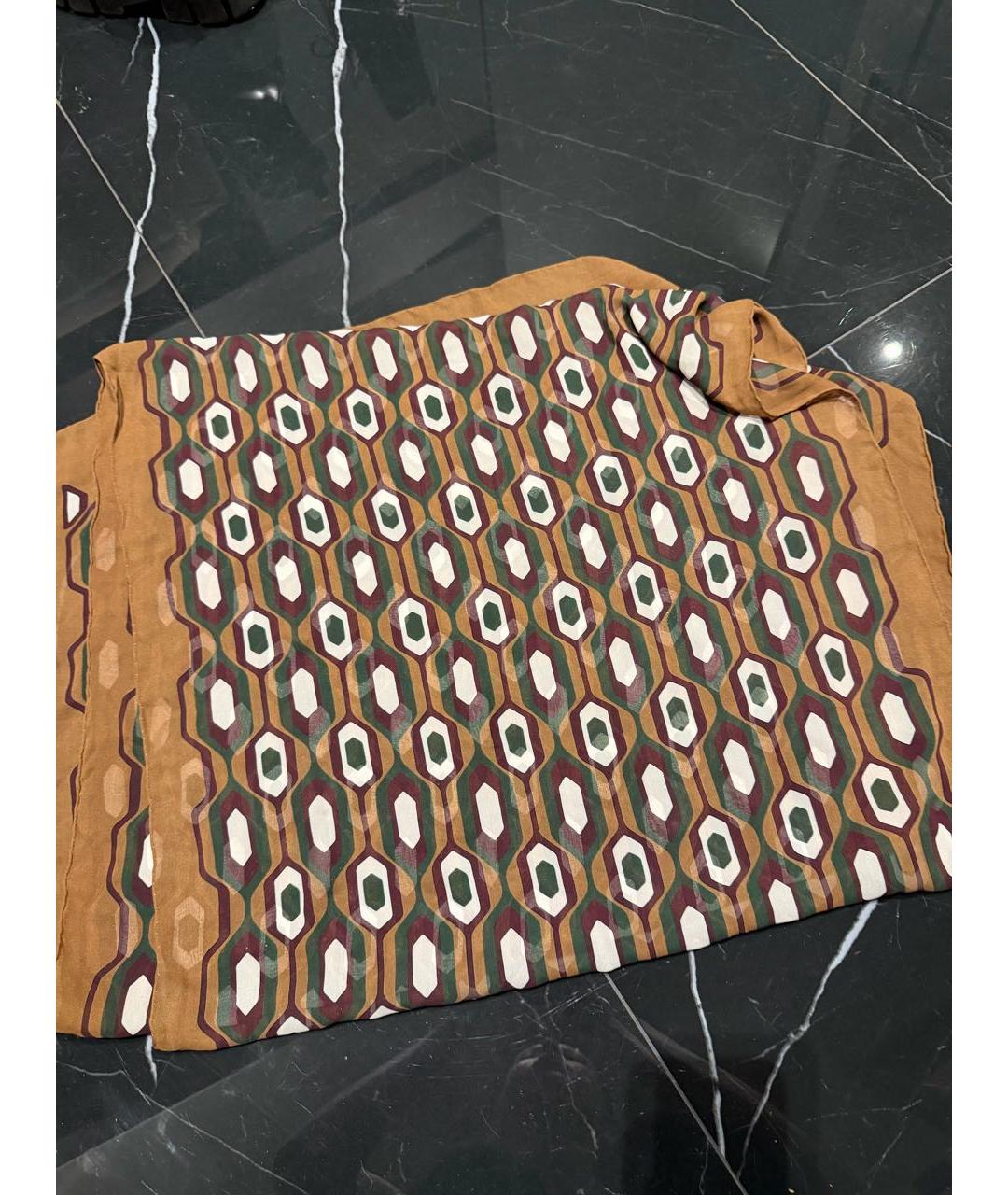 CELINE Коричневый платок, фото 3