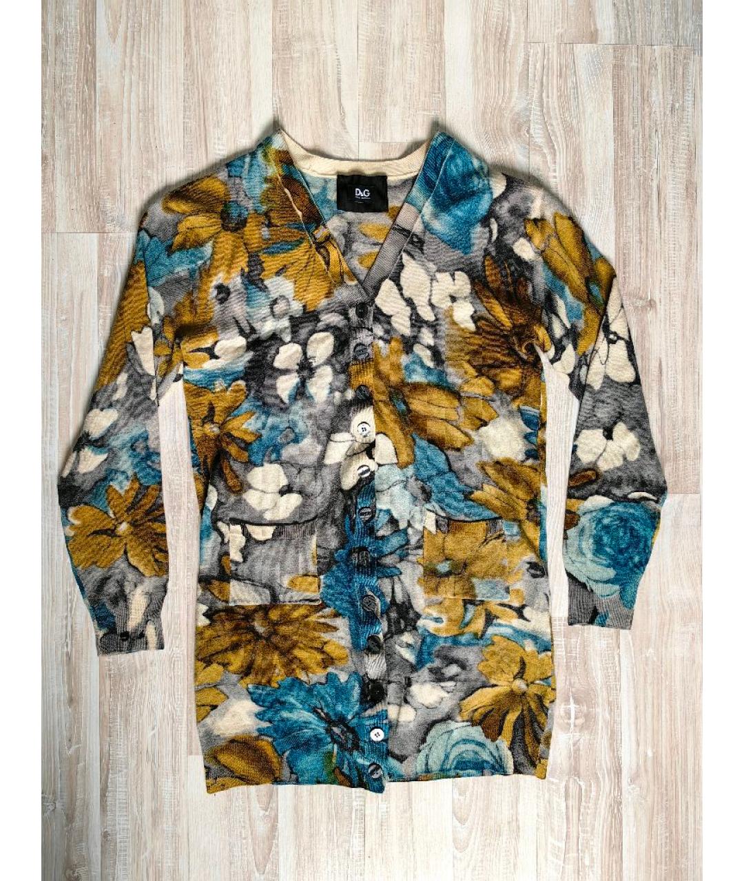 DOLCE&GABBANA Мульти шерстяной кардиган, фото 10