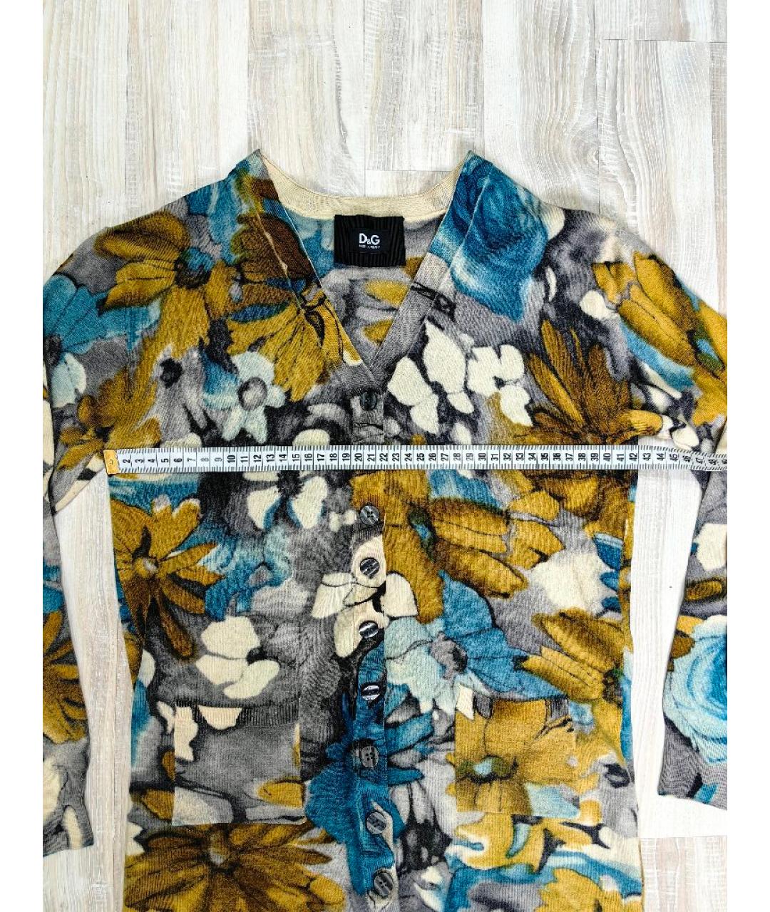 DOLCE&GABBANA Мульти шерстяной кардиган, фото 9