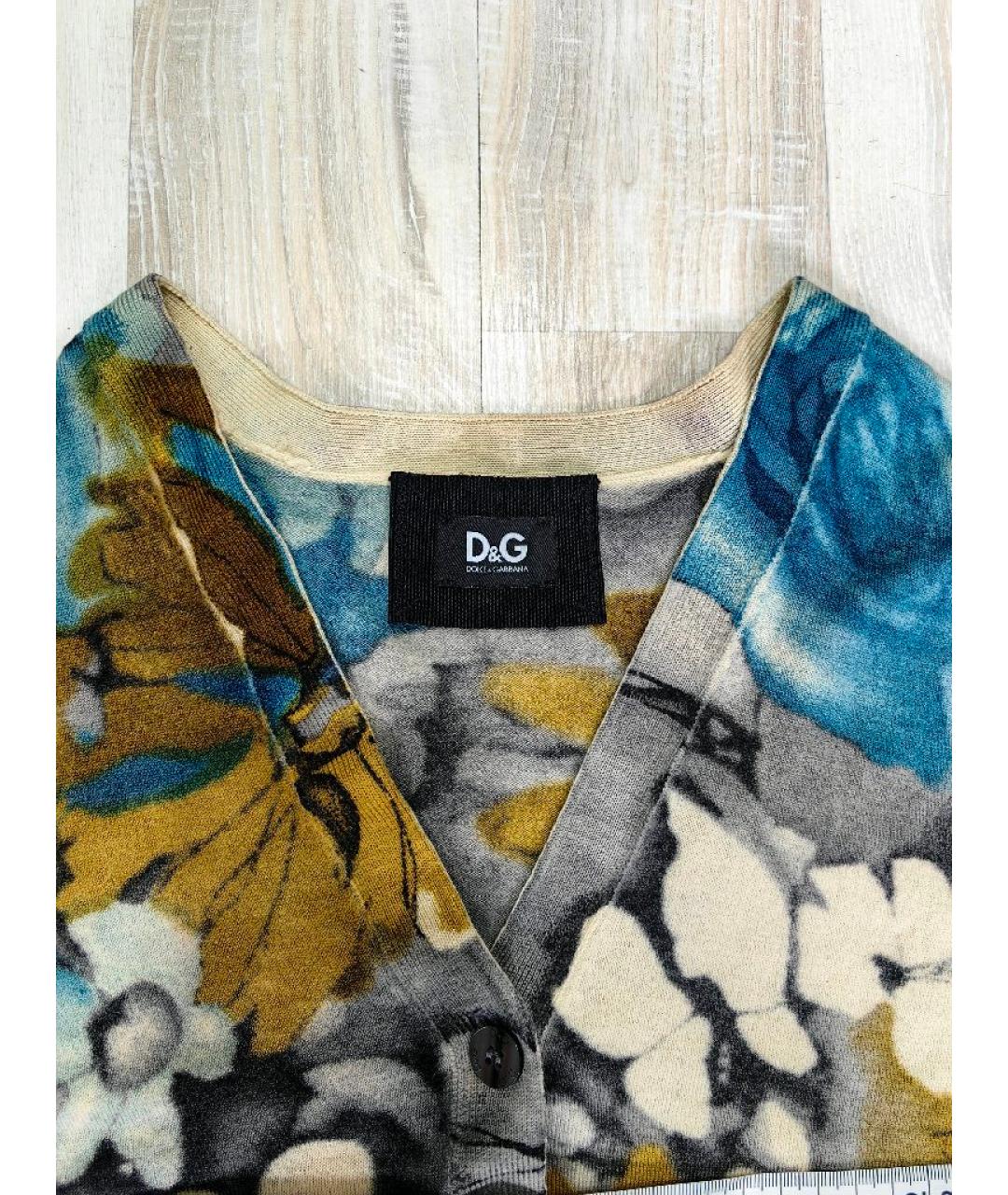 DOLCE&GABBANA Мульти шерстяной кардиган, фото 3