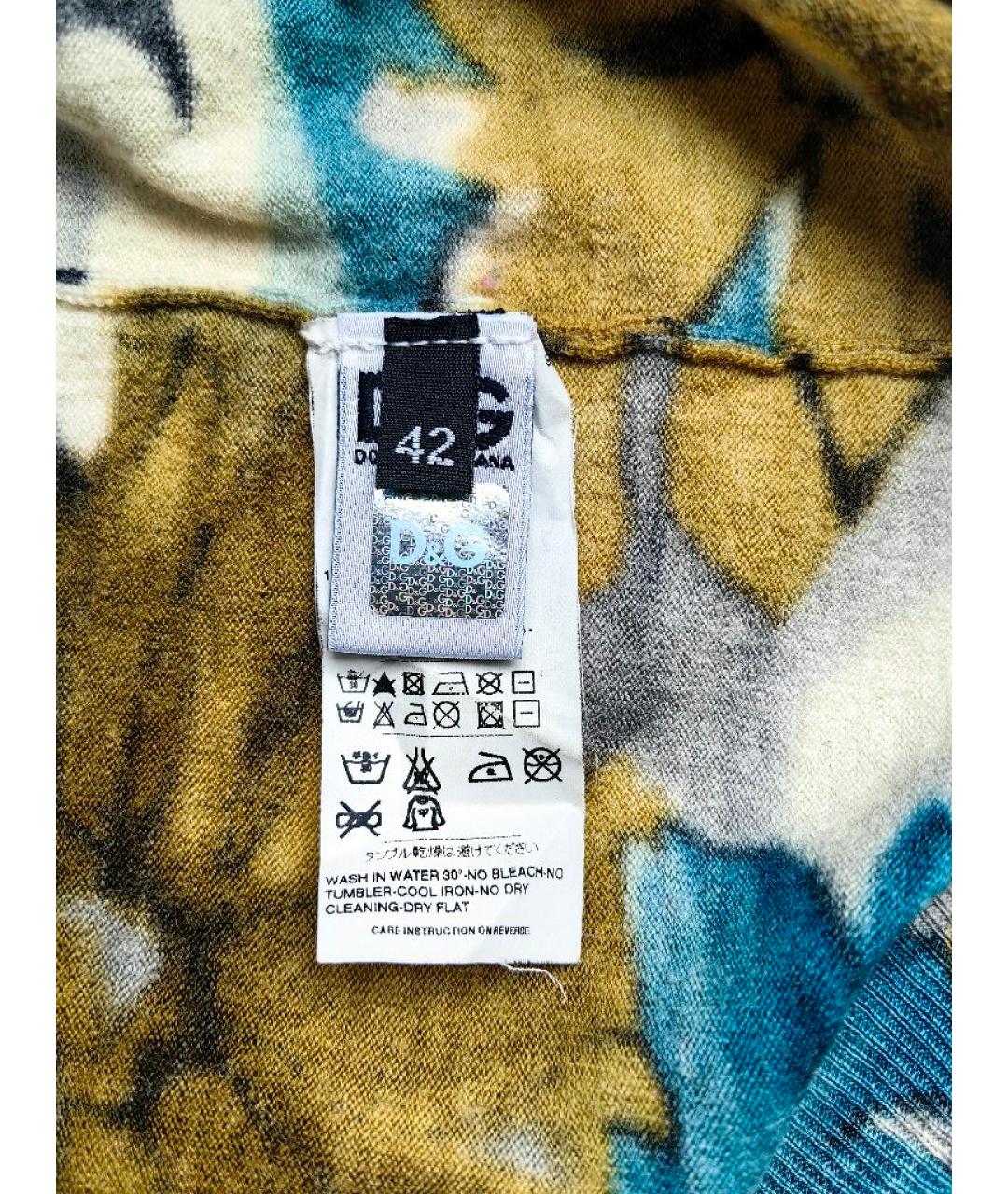 DOLCE&GABBANA Мульти шерстяной кардиган, фото 7