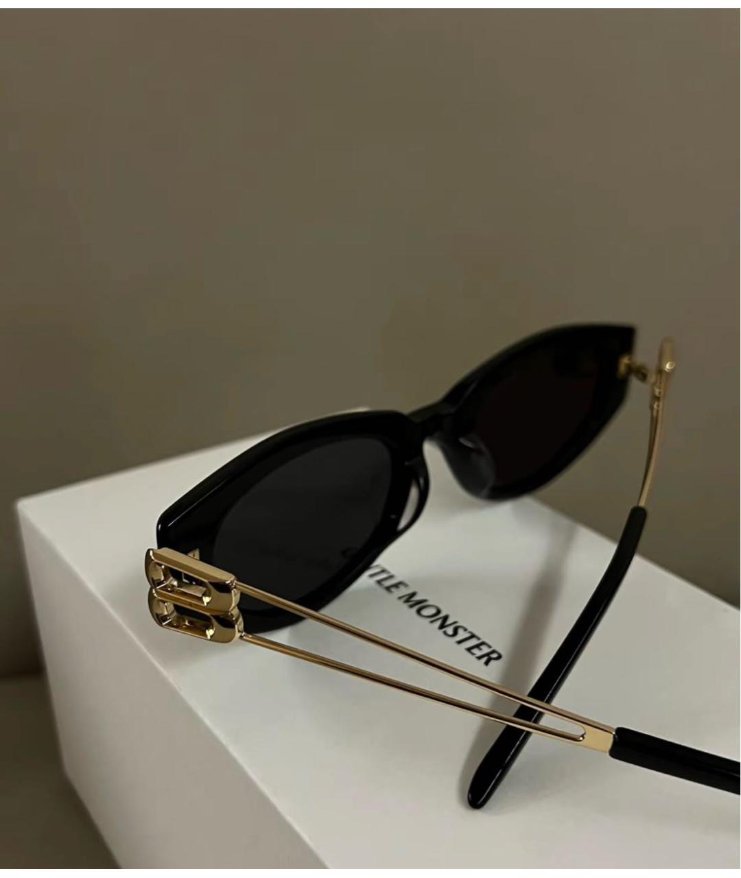 GENTLE MONSTER Черные пластиковые солнцезащитные очки, фото 6