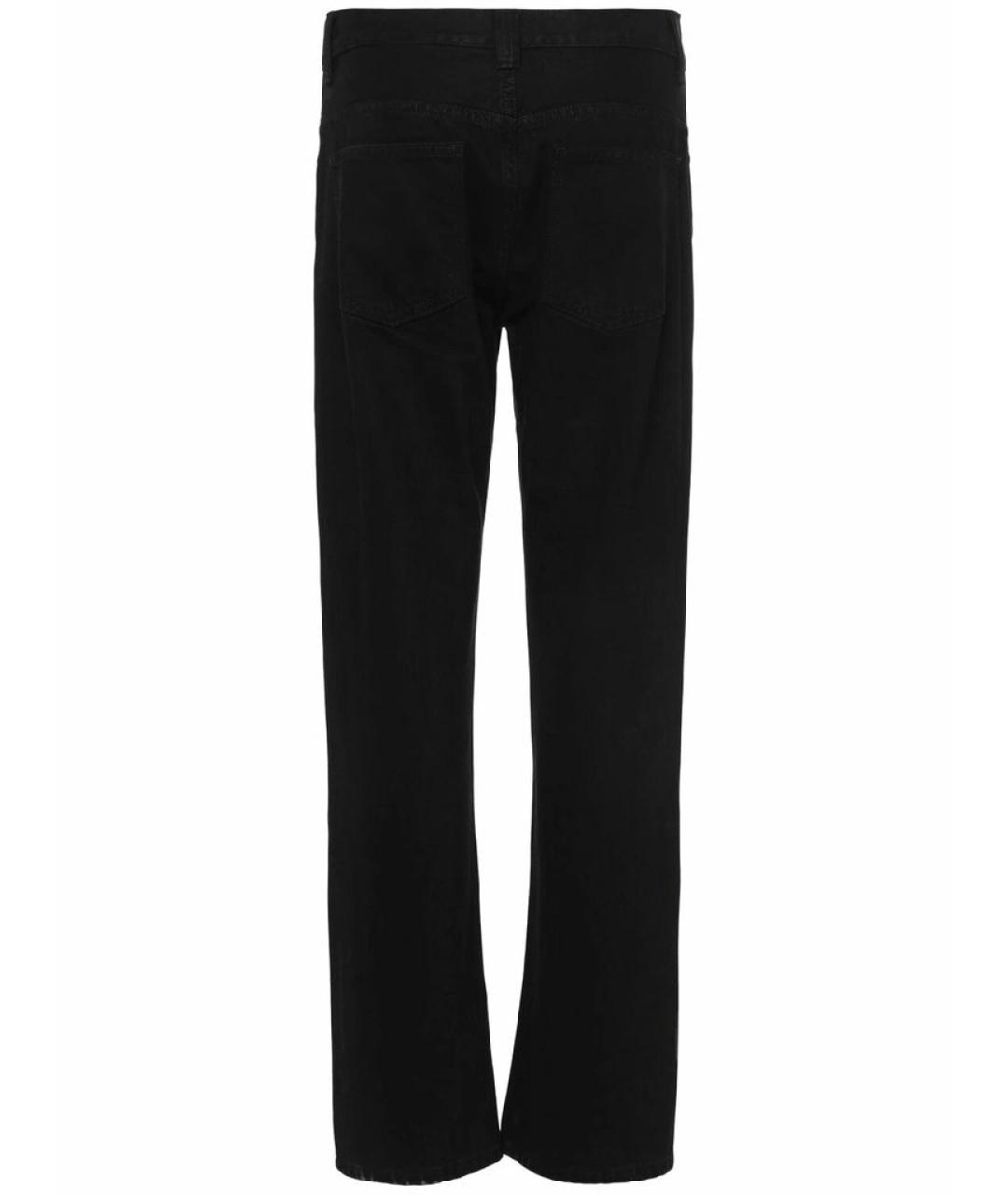 KHAITE Черные хлопковые прямые джинсы, фото 4