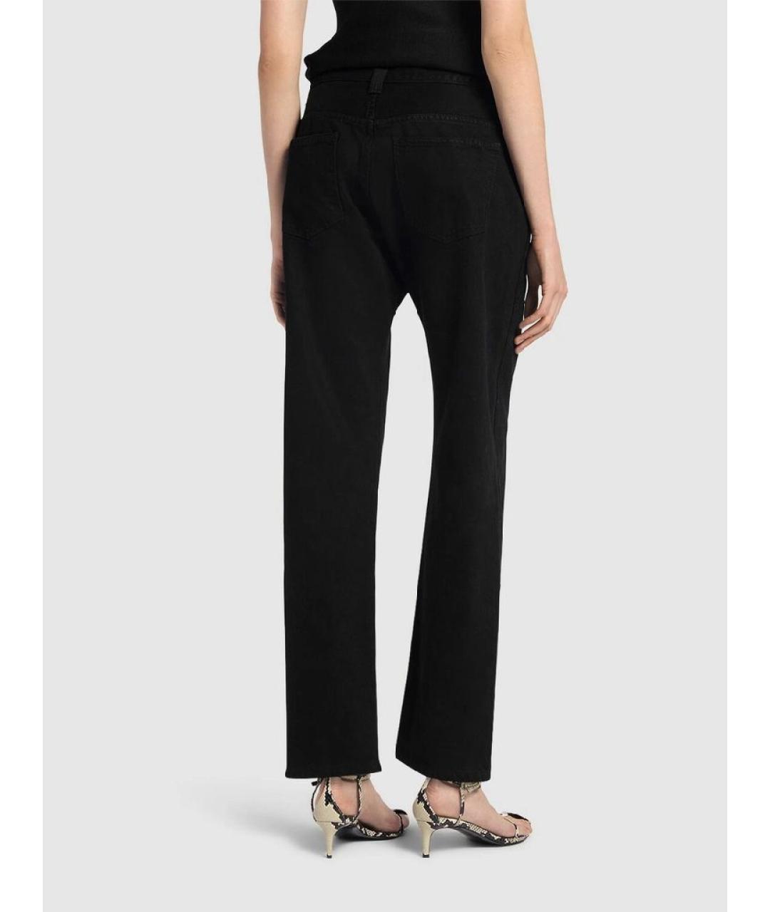 KHAITE Черные хлопковые прямые джинсы, фото 3