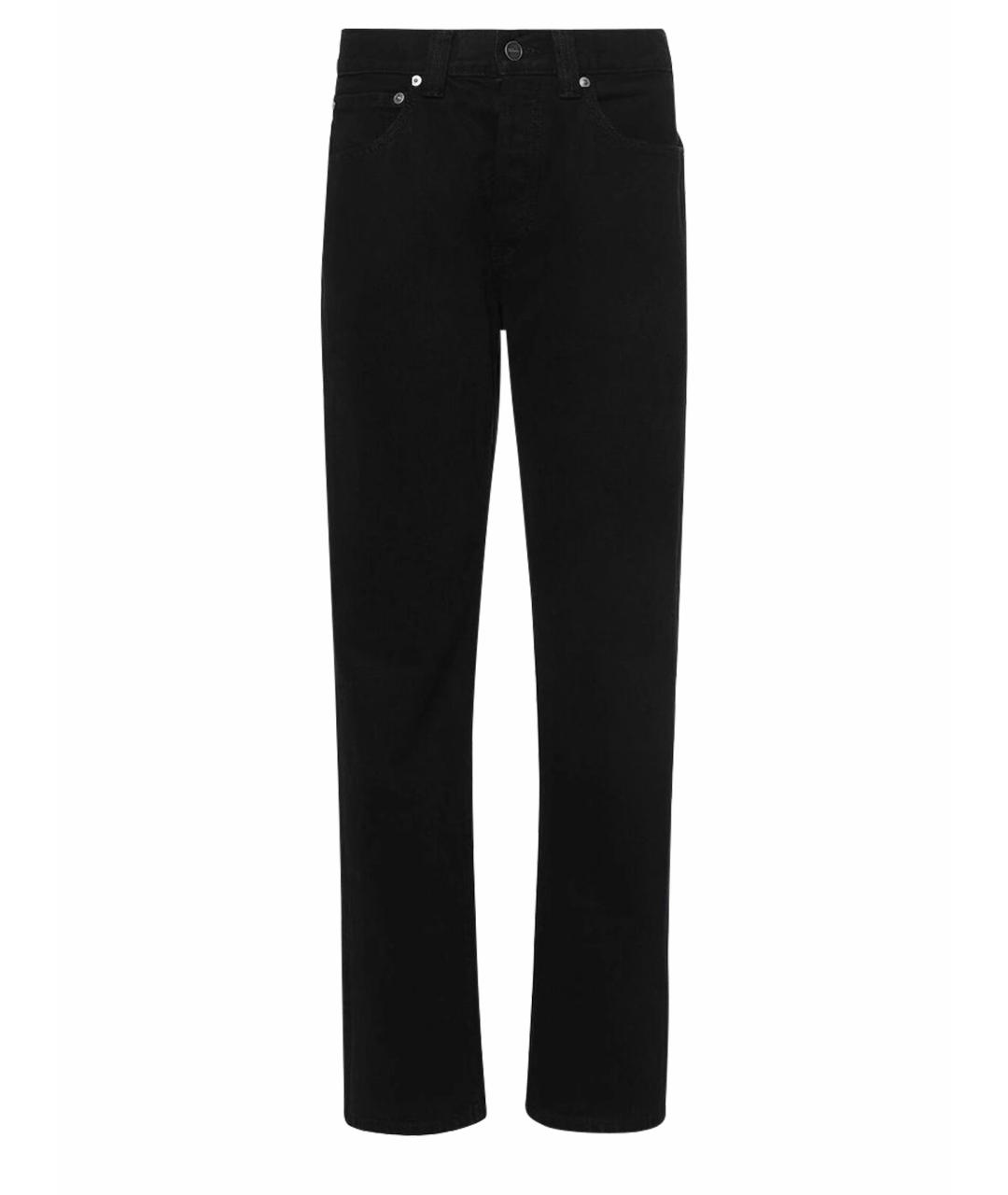 KHAITE Черные хлопковые прямые джинсы, фото 1