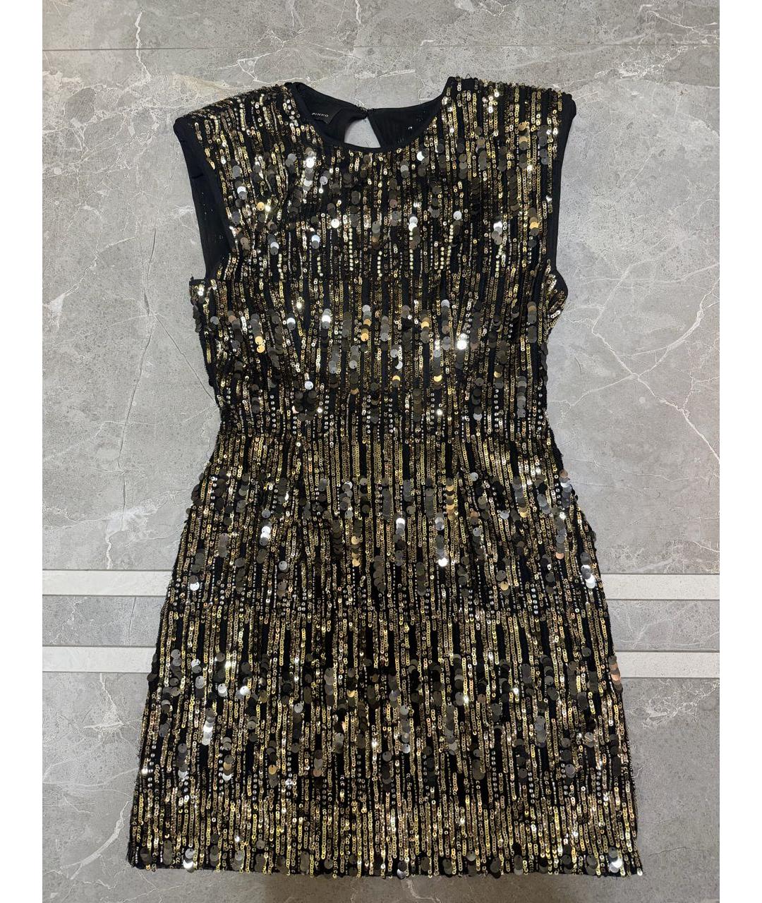 PINKO Золотое вечернее платье, фото 5