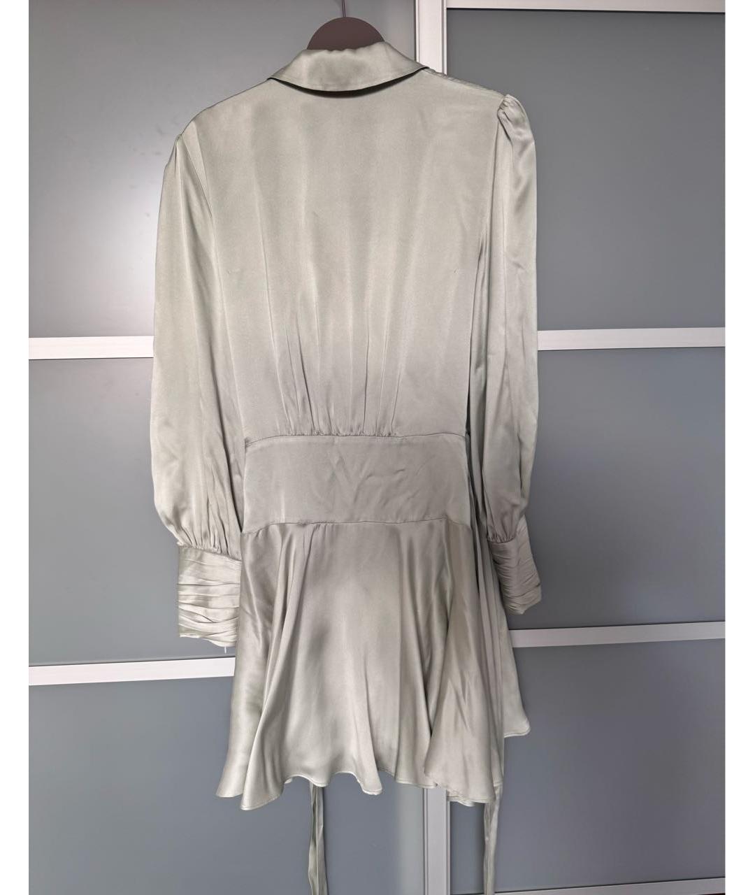 ZIMMERMANN Зеленые шелковое платье, фото 4