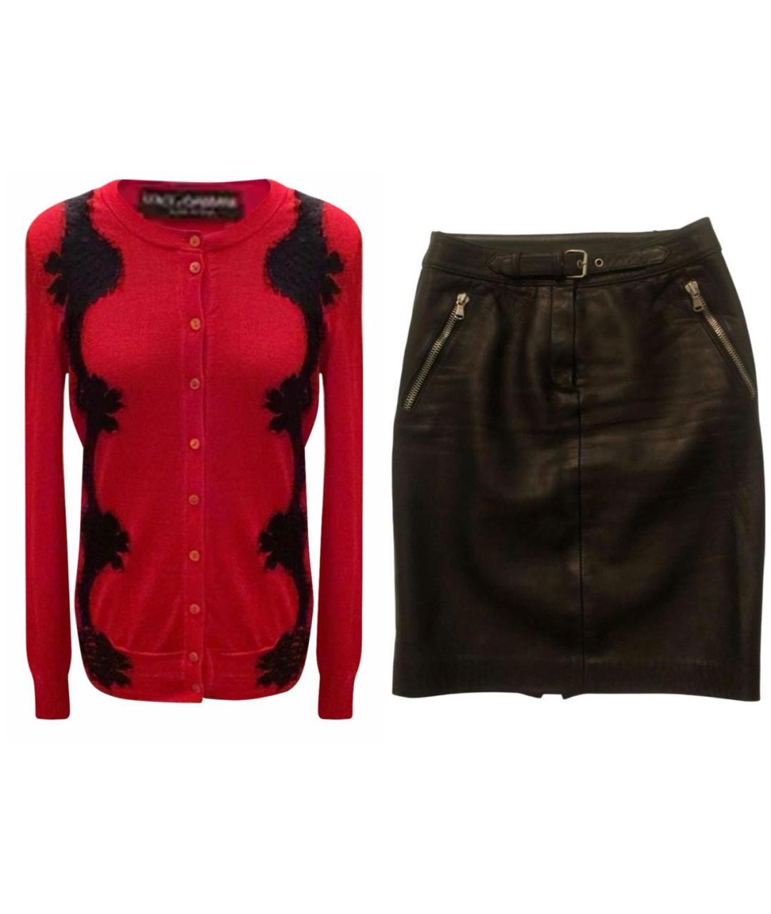 DOLCE&GABBANA Красный костюм с юбками, фото 9