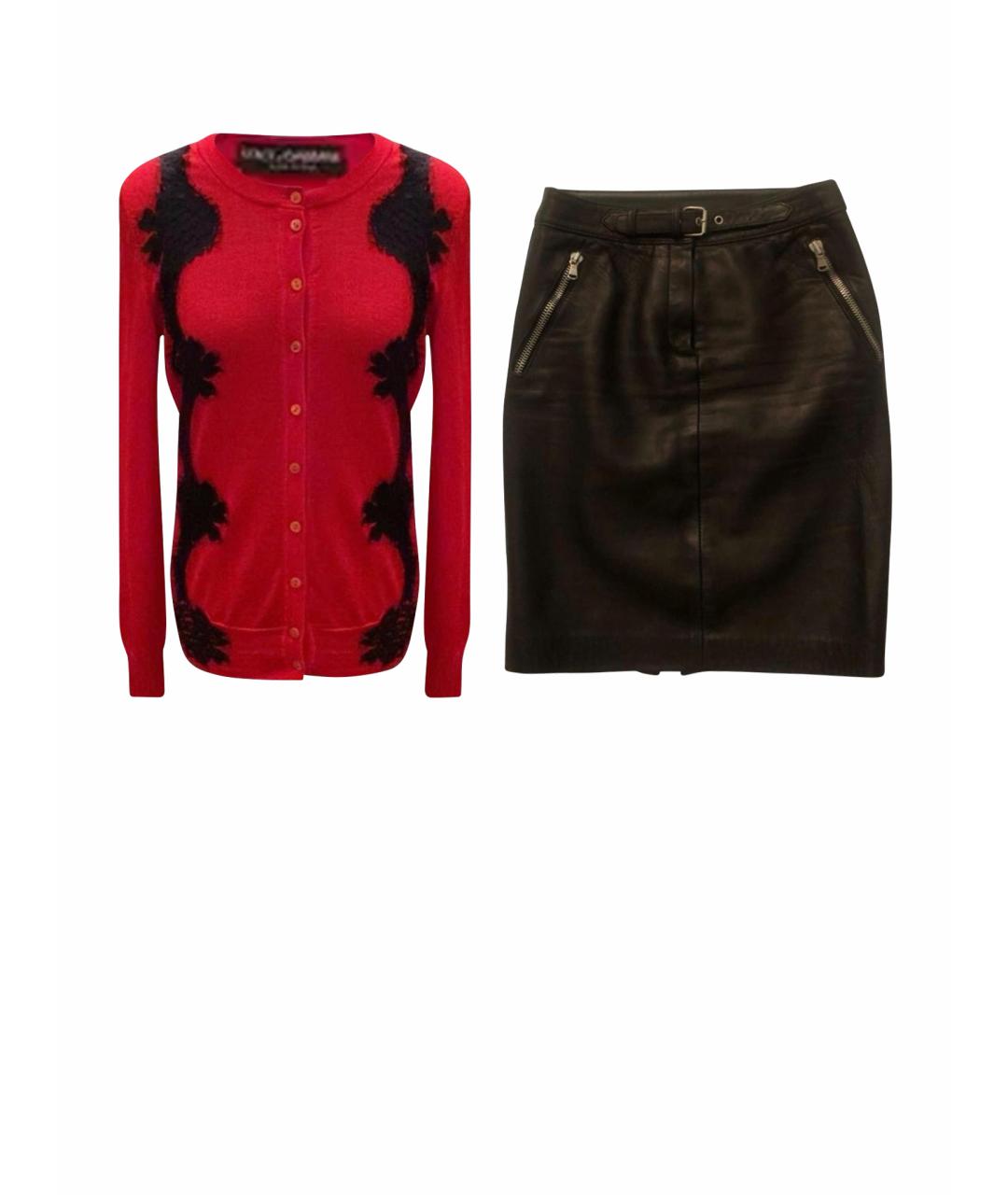 DOLCE&GABBANA Красный костюм с юбками, фото 1