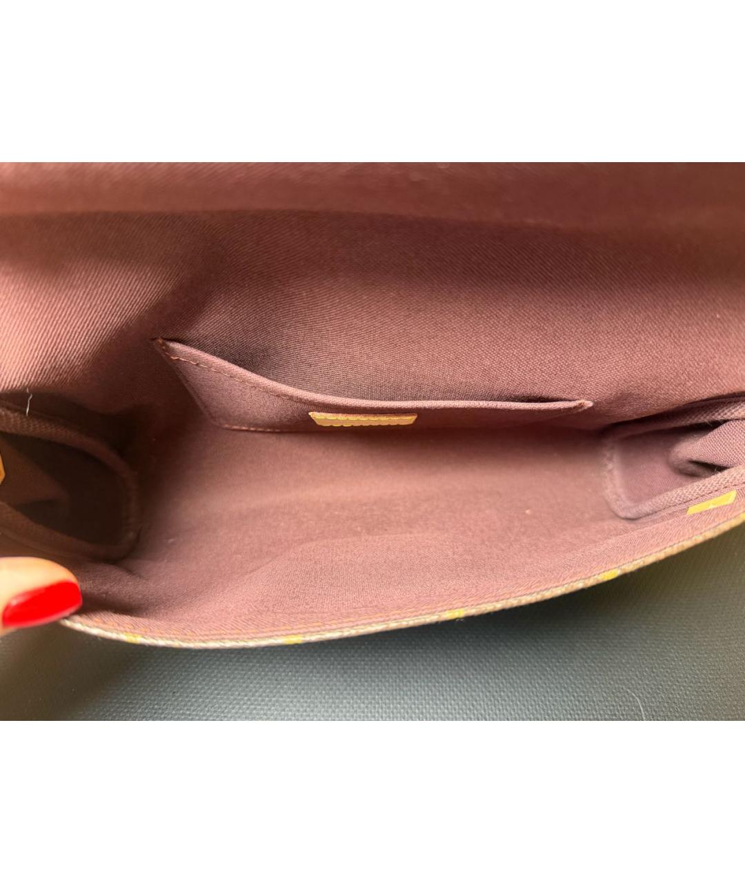 LOUIS VUITTON Коричневая сумка через плечо, фото 8