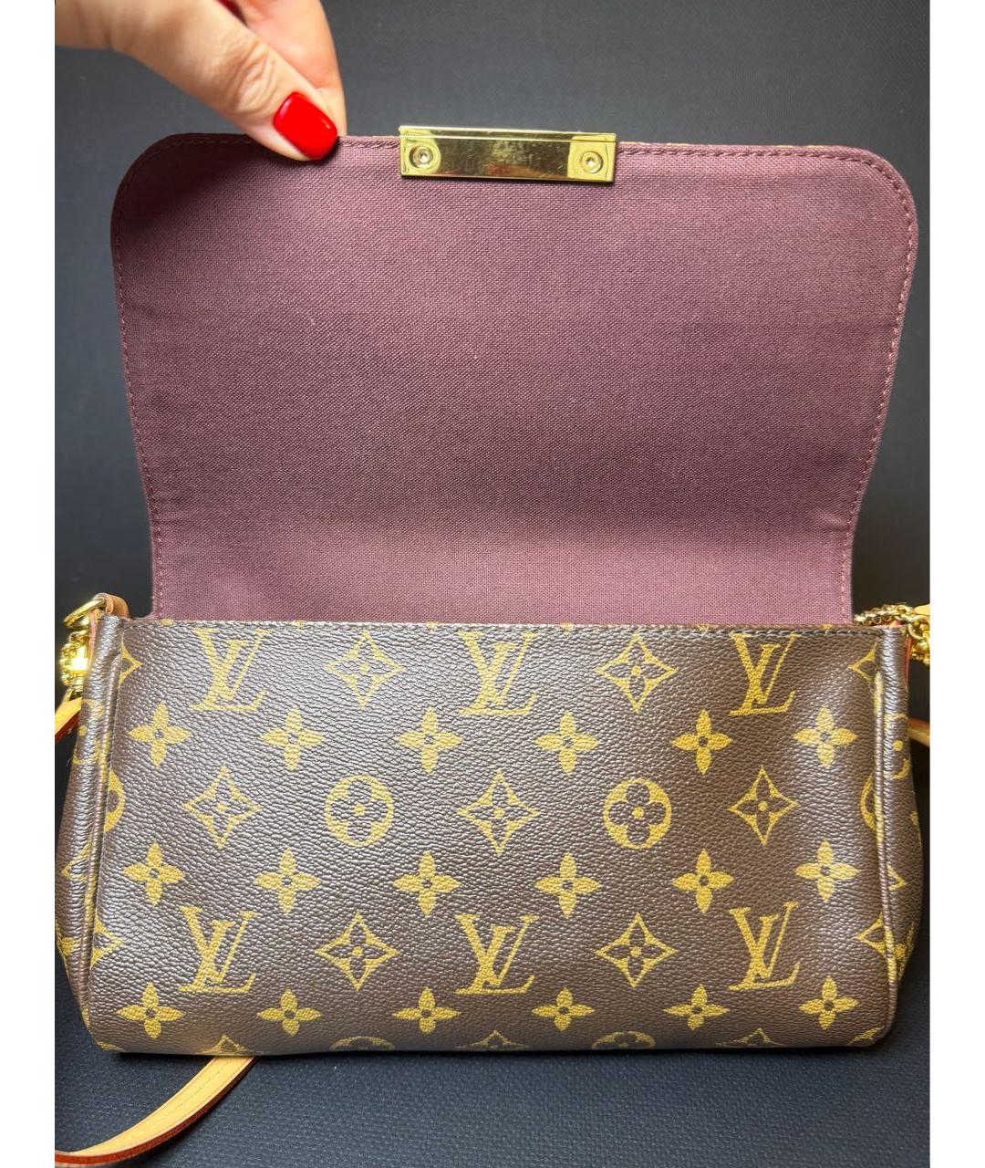 LOUIS VUITTON Коричневая сумка через плечо, фото 4