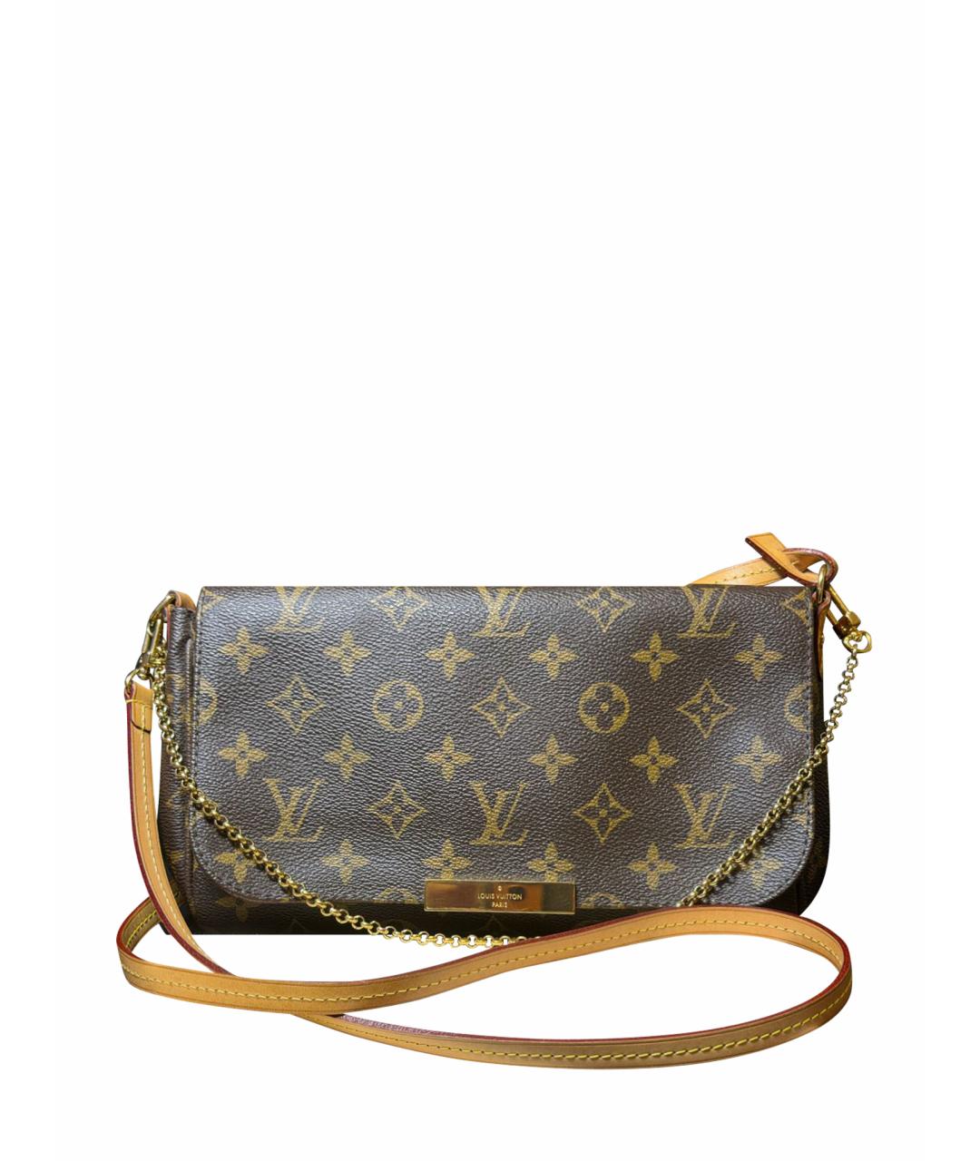 LOUIS VUITTON Коричневая сумка через плечо, фото 1