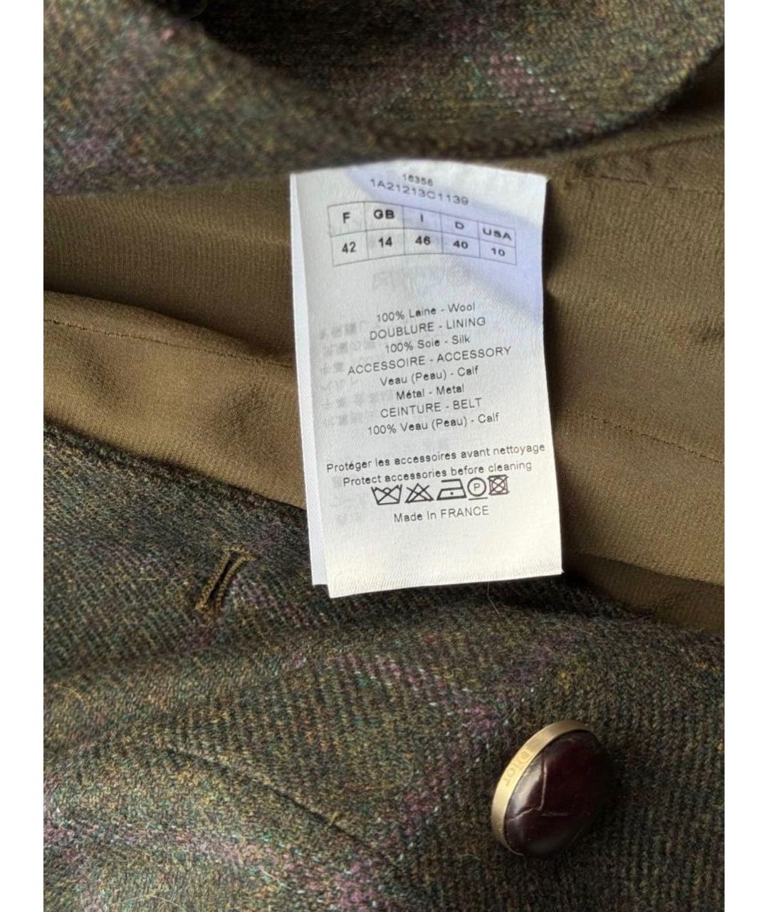 CHRISTIAN DIOR Мульти шерстяной жакет/пиджак, фото 4