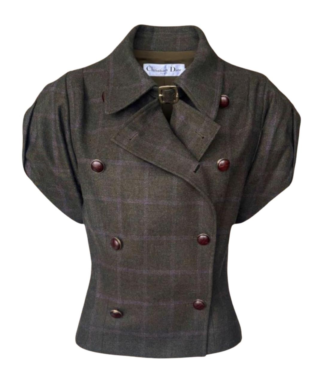 CHRISTIAN DIOR Мульти шерстяной жакет/пиджак, фото 1