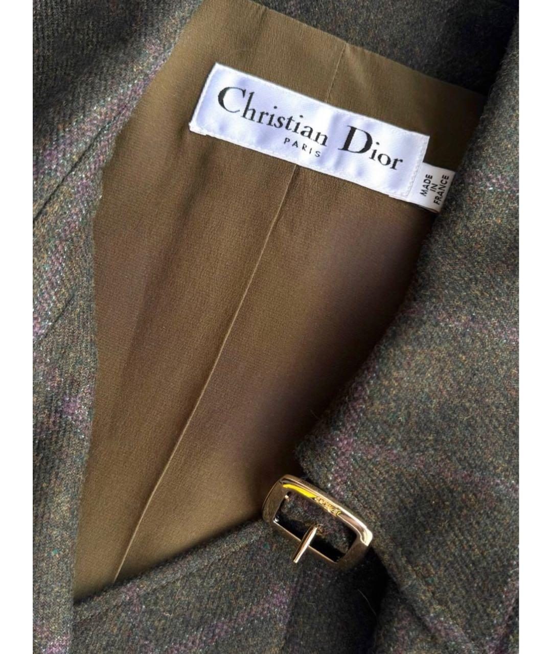 CHRISTIAN DIOR Мульти шерстяной жакет/пиджак, фото 3