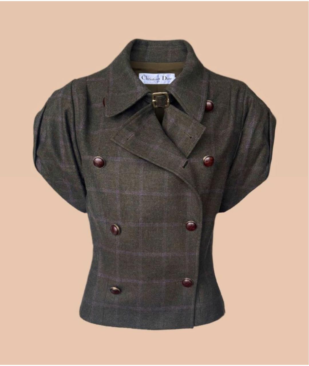 CHRISTIAN DIOR Мульти шерстяной жакет/пиджак, фото 8