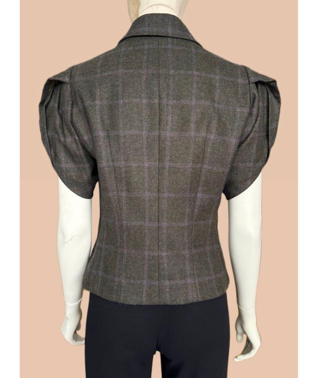 CHRISTIAN DIOR Мульти шерстяной жакет/пиджак, фото 2