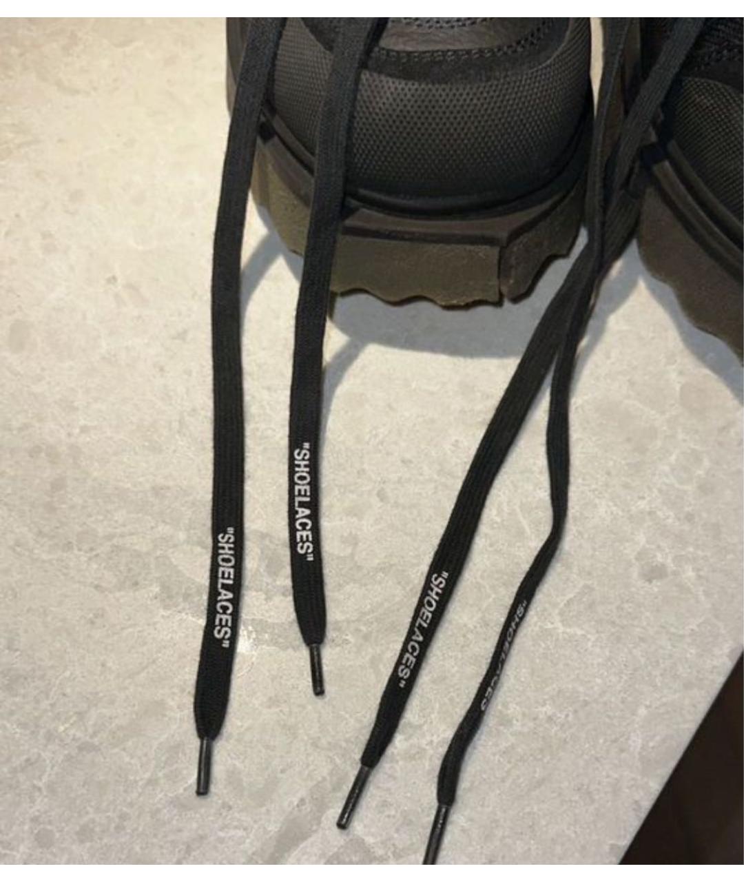 OFF-WHITE Черные высокие кроссовки / кеды, фото 4