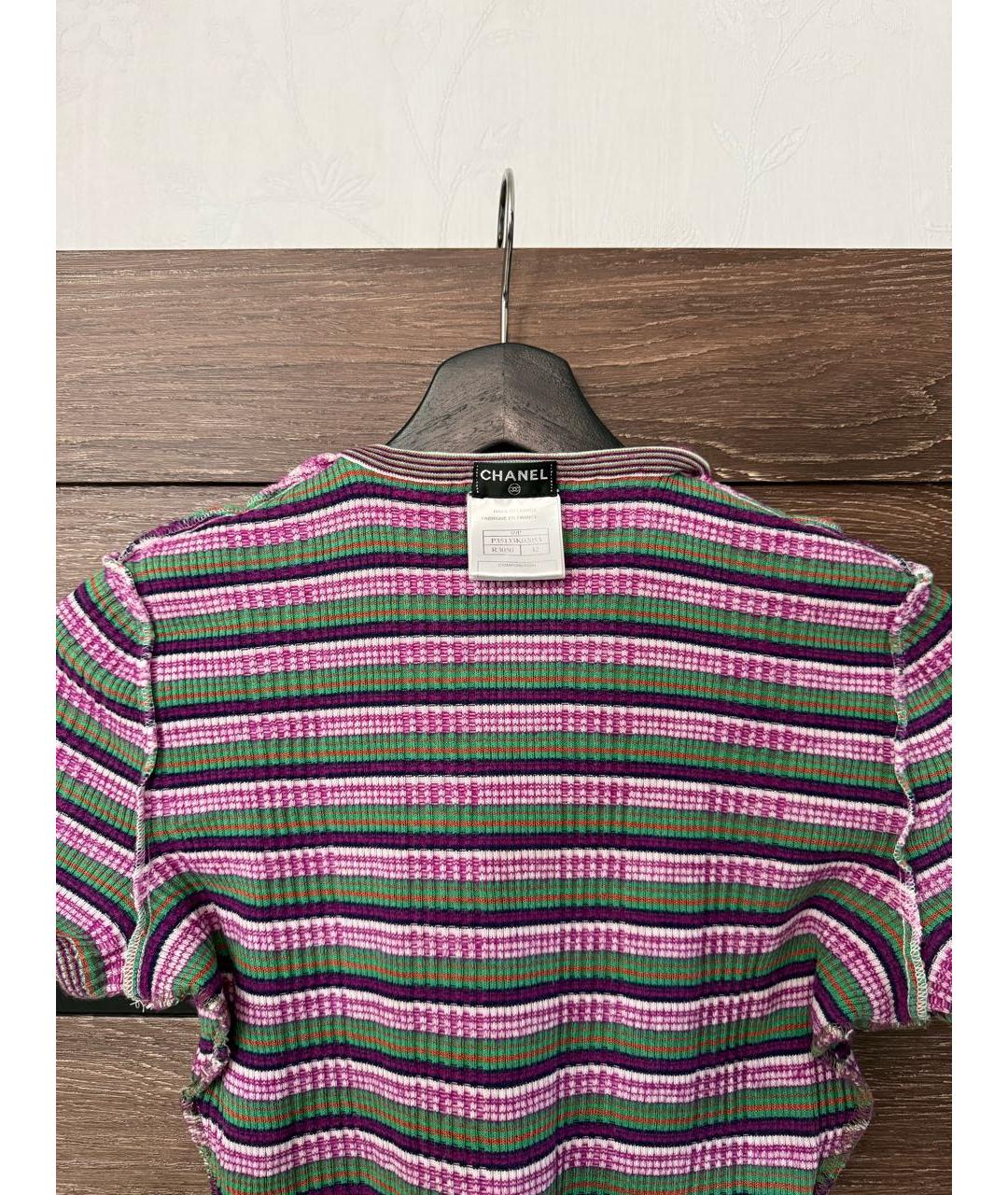 CHANEL Мульти хлопковое повседневное платье, фото 4