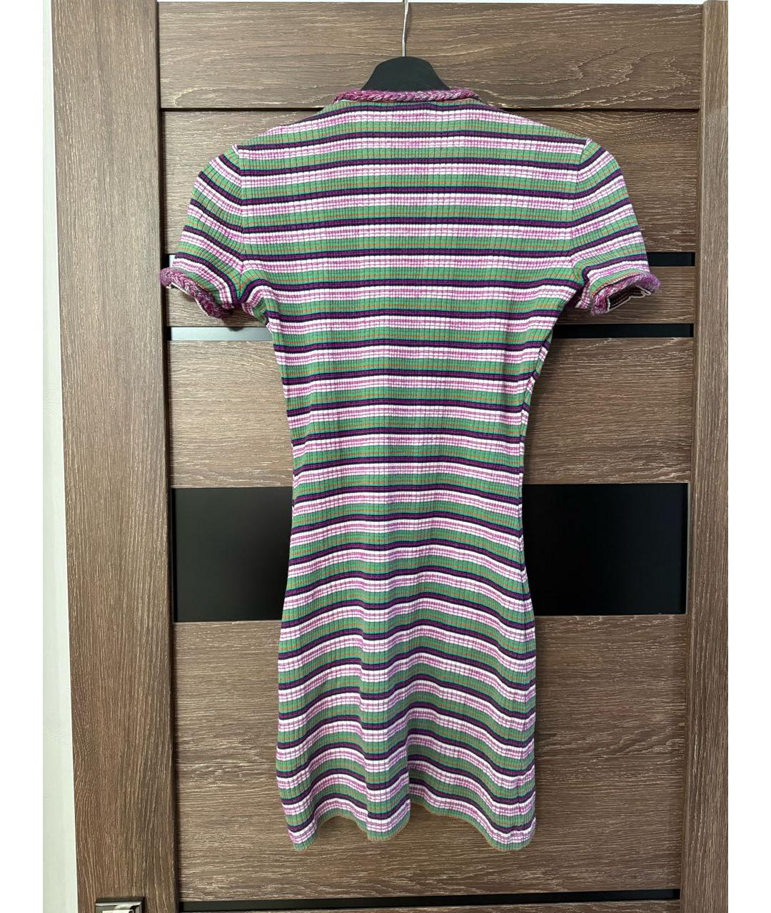 CHANEL Мульти хлопковое повседневное платье, фото 3