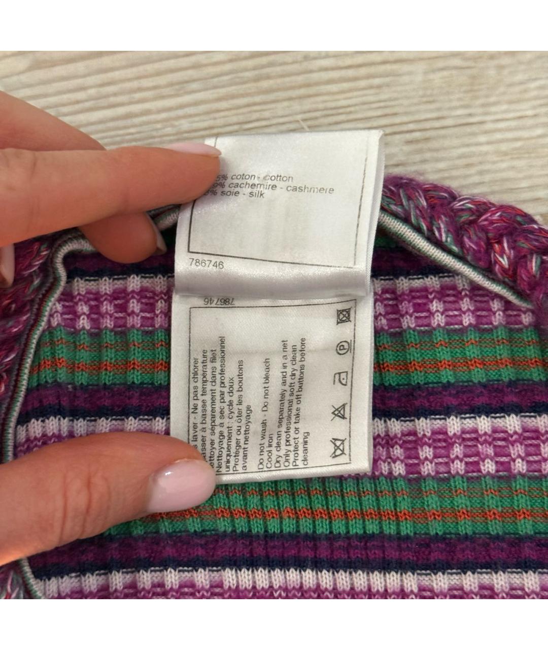 CHANEL Мульти хлопковое повседневное платье, фото 8