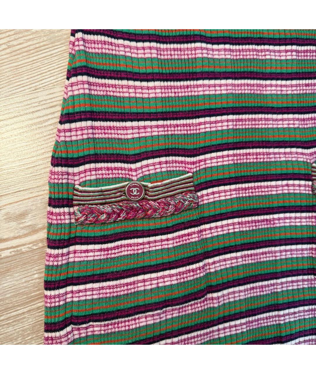 CHANEL Мульти хлопковое повседневное платье, фото 6