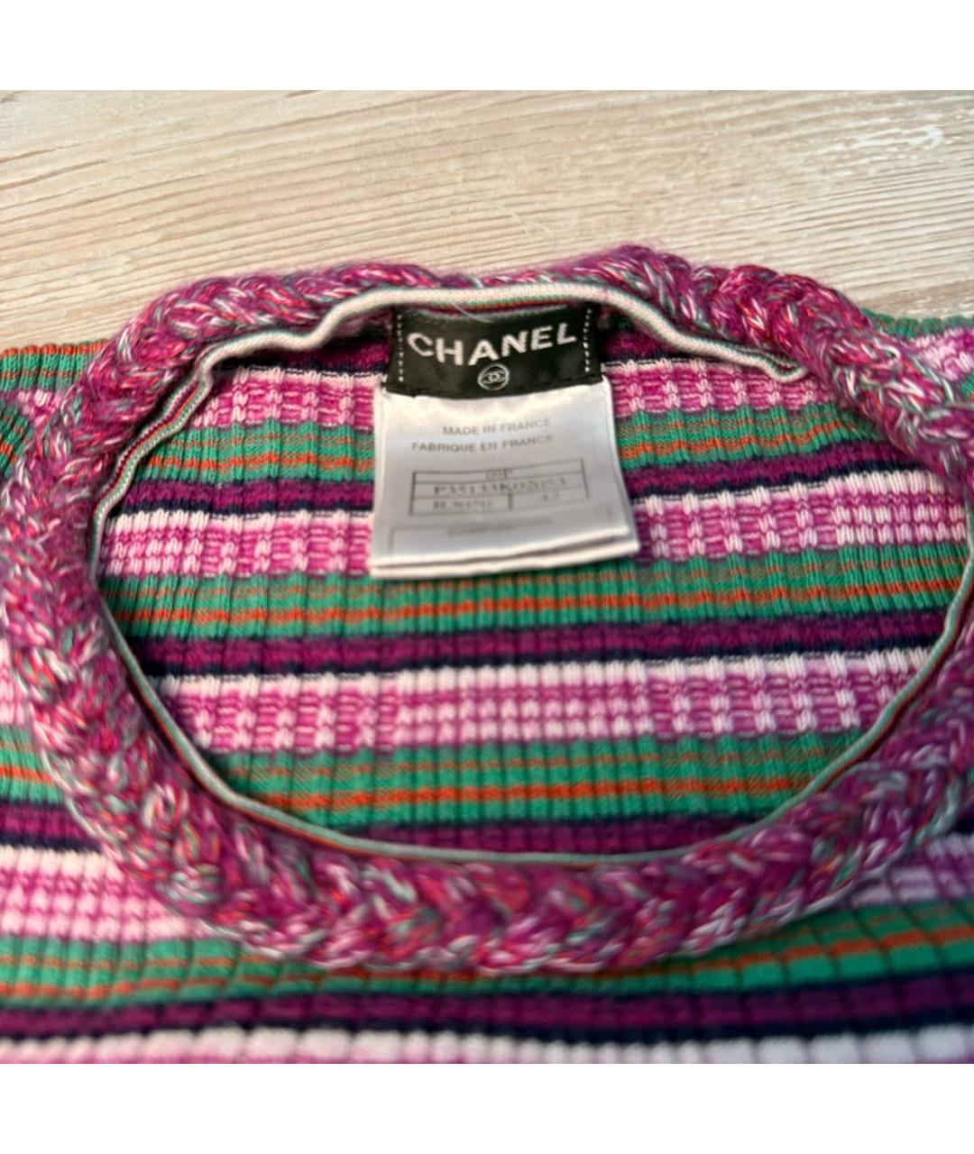 CHANEL Мульти хлопковое повседневное платье, фото 7