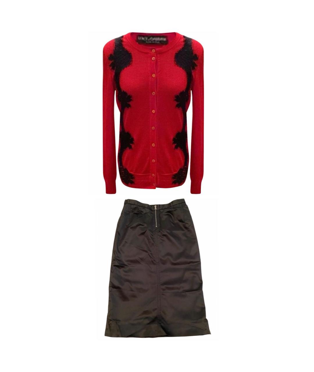 DOLCE&GABBANA Красный костюм с юбками, фото 9
